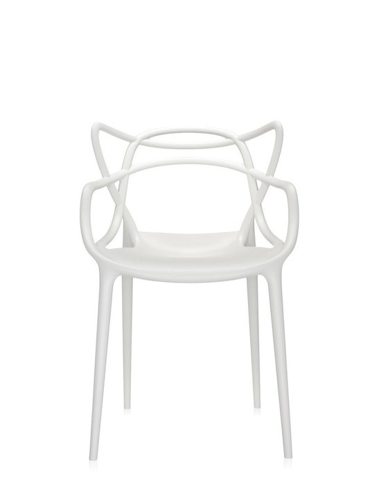 Пластиковый стул Masters белого цвета 