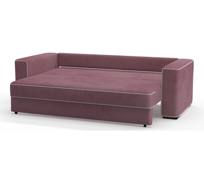 Диван-кровать Аваллон в обивке из велюра розового цвета - лучшие Прямые диваны в INMYROOM