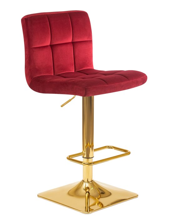 Стул барный Goldie бордового цвета - купить Барные стулья по цене 9900.0