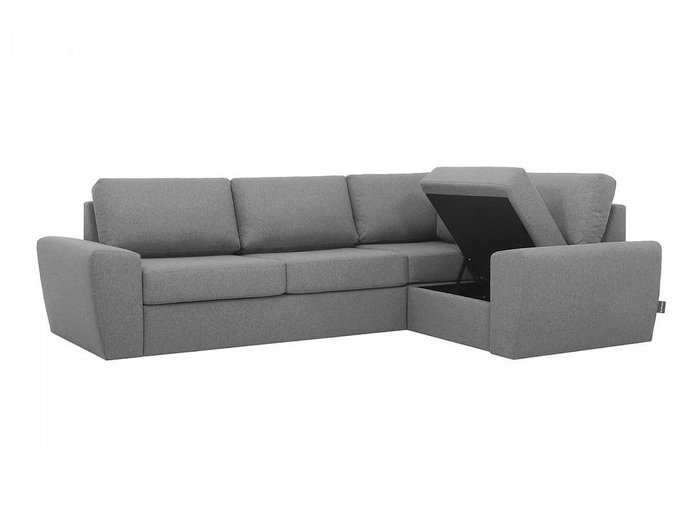 Угловой диван-кровать Peterhof серого цвета - лучшие Угловые диваны в INMYROOM