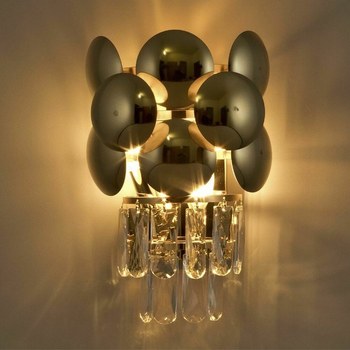 Настенный светильник ML.627.02 (хрусталь, цвет прозрачный) - лучшие Подвесные светильники в INMYROOM Настенный светильник ML.627.02 (хрусталь, цвет прозрачный) - лучшие Подвесные светильники в INMYROOM