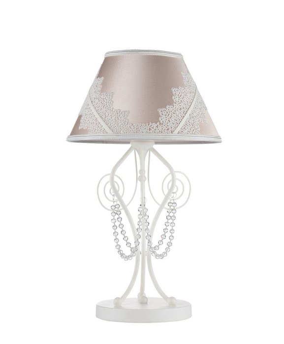 Настольная лампа Lucy с розовым абажуром
