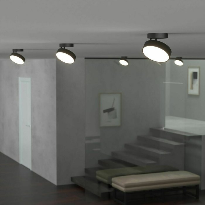 Накладной светодиодный светильник Pila черный 25135/LED - лучшие Настольные лампы в INMYROOM