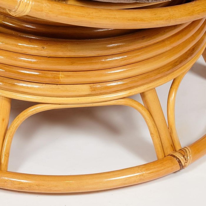Кресло-качалка Papasan Honey светло-коричневого цвета - купить Садовые кресла по цене 30350.0 Кресло-качалка Papasan Honey светло-коричневого цвета - купить Садовые кресла по цене 30350.0