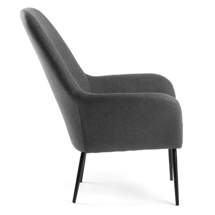 Кресло Julia Grup VALERIA темно-серого цвета  - лучшие Интерьерные кресла в INMYROOM