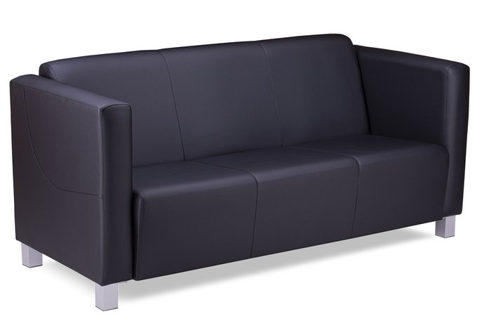 Прямой диван Милано комфорт черного цвета - лучшие Прямые диваны в INMYROOM
