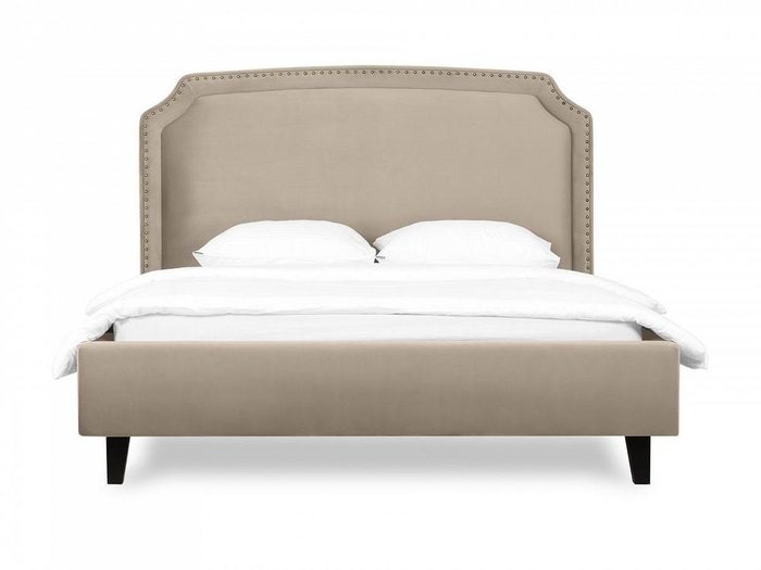 Кровать Ruan 160х200 серо-бежевого цвета - купить Кровати для спальни по цене 81450.0