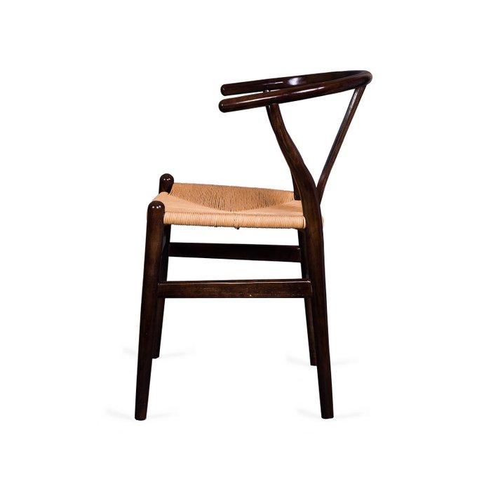Стул Wishbone темно-коричневого цвета - лучшие Обеденные стулья в INMYROOM
