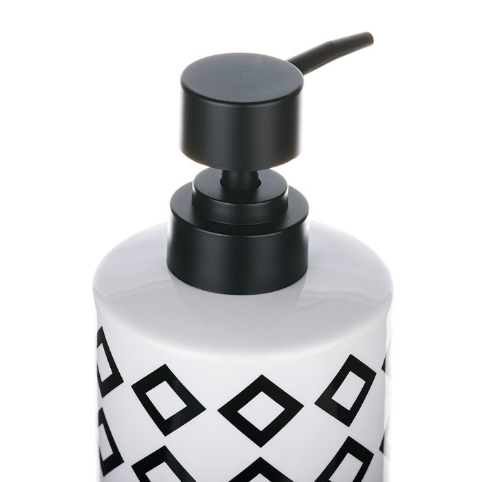 Дозатор для жидкого мыла Memphis бело-черного цвета - купить Диспенсеры для мыла по цене 1000.0