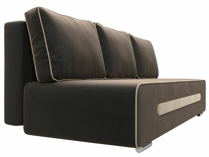 Прямой диван-кровать Приам коричневого цвета - лучшие Прямые диваны в INMYROOM