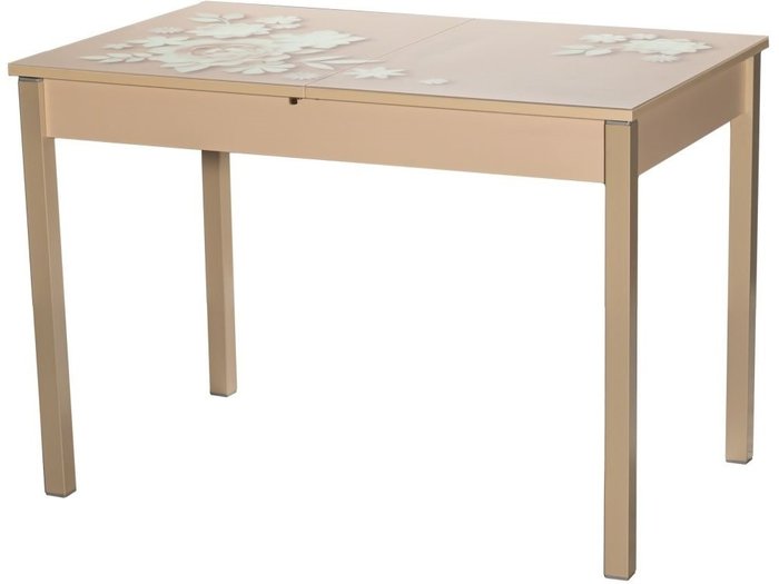 Стол раздвижной Бристоль с принтом из закаленного стекла  - купить Обеденные столы по цене 20906.0