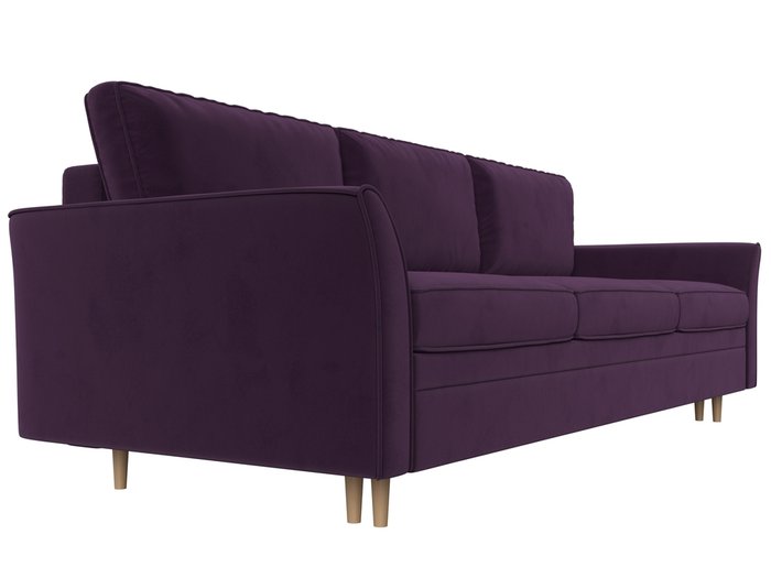 Прямой диван-кровать София фиолетового цвета - лучшие Прямые диваны в INMYROOM