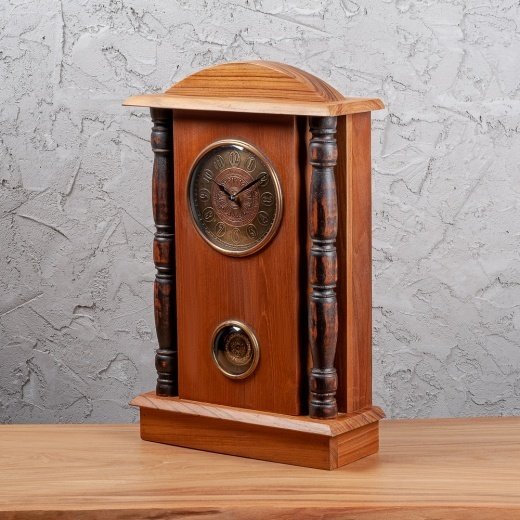 Часы настольные из антикварного дерева - купить Часы по цене 22600.0