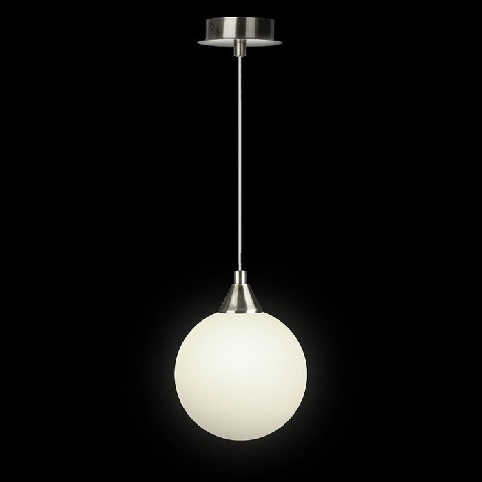 Подвесной светильник из металла и белого стекла - купить Подвесные светильники по цене 895.0