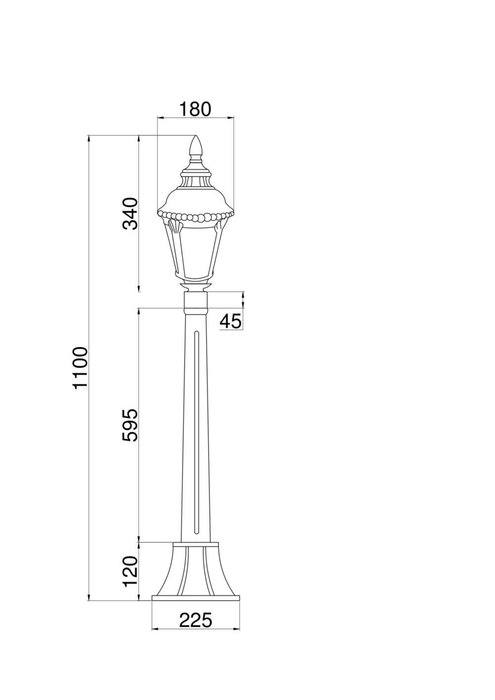 Ландшафтный светильник Goiri бронзового цвета - купить Наземные светильники по цене 10990.0