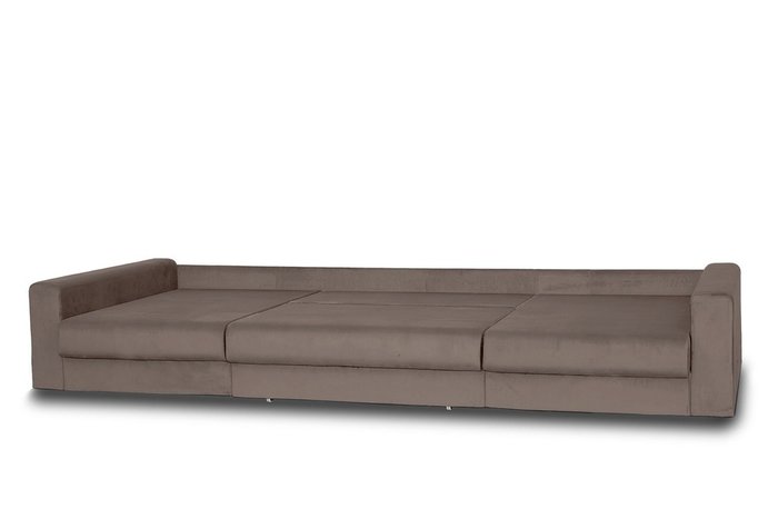 Угловой диван-кровать Модена коричневого цвета - купить Угловые диваны по цене 85120.0