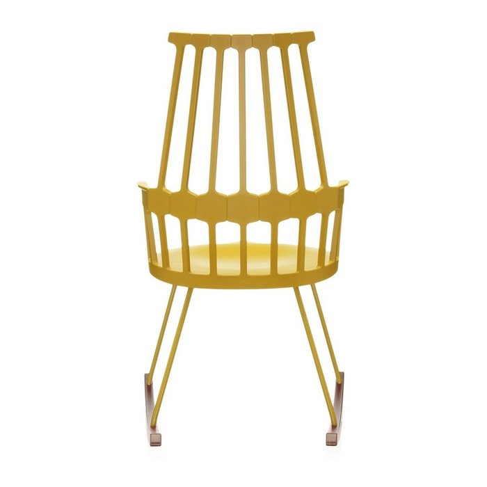 Кресло-качалка Comback желтого цвета - лучшие Интерьерные кресла в INMYROOM