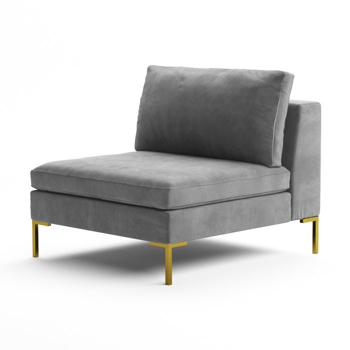 Кресло Kona серого цвета  - купить Интерьерные кресла по цене 49000.0