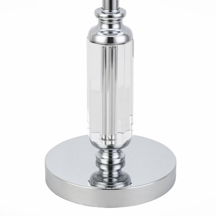 Прикроватная лампа Хром/Светло-серый E14 1*40W SNERE - лучшие Настольные лампы в INMYROOM