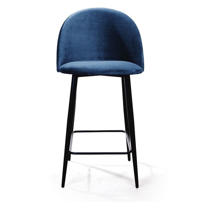 Cтул полубарный Thomas синего цвета - купить Барные стулья по цене 9900.0