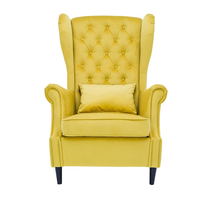 Кресло Винтаж желтого цвета - купить Интерьерные кресла по цене 26750.0