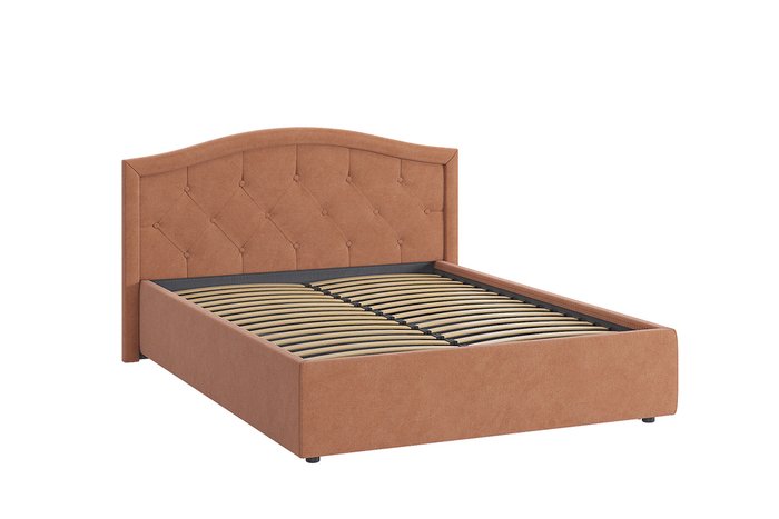 Кровать Верона 2 140х200 персикового цвета без подъемного механизма - купить Кровати для спальни по цене 28780.0