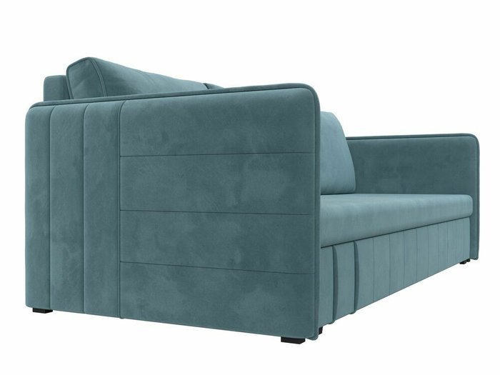 Прямой диван-кровать Слим бирюзового цвета - лучшие Прямые диваны в INMYROOM