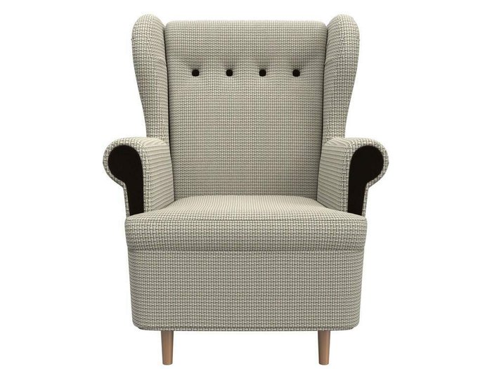 Кресло Торин серо-бежевого цвета - купить Интерьерные кресла по цене 24999.0