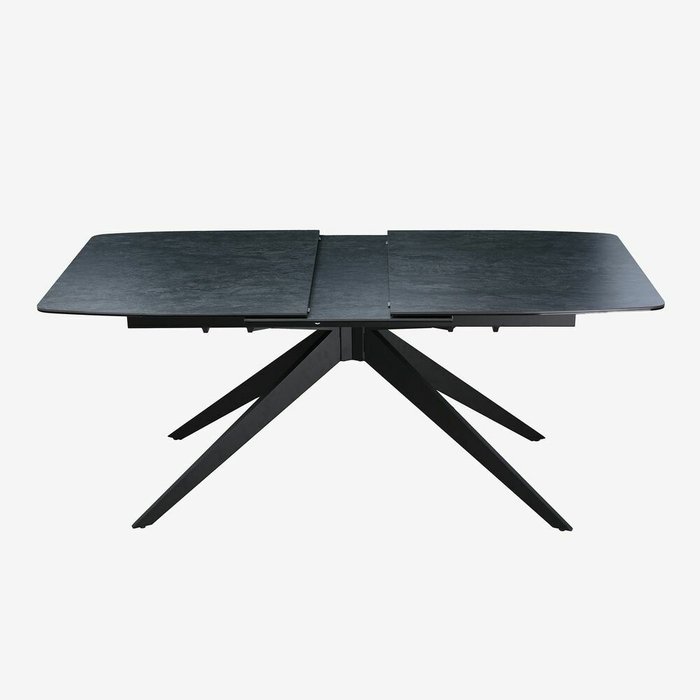 Раздвижной обеденный стол Маттерхорн М темно-серого цвета - лучшие Обеденные столы в INMYROOM