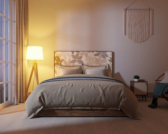 Кровать Berber 160х200 принт 27 - лучшие Кровати для спальни в INMYROOM
