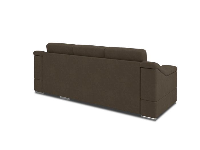 Угловой диван-кровать Liverpol темно-коричневого цвета - лучшие Угловые диваны в INMYROOM