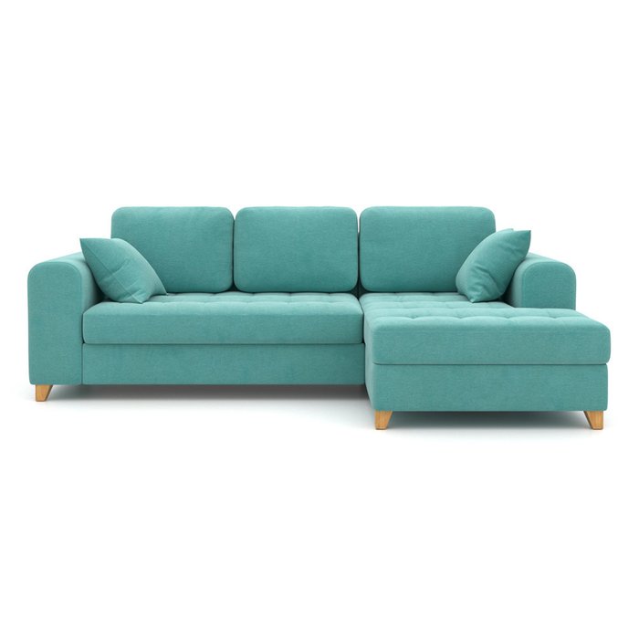 Угловой диван-кровать Vittorio EKL голубой