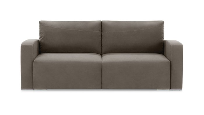 Прямой диван-кровать Окленд Лайт серо-коричневого цвета