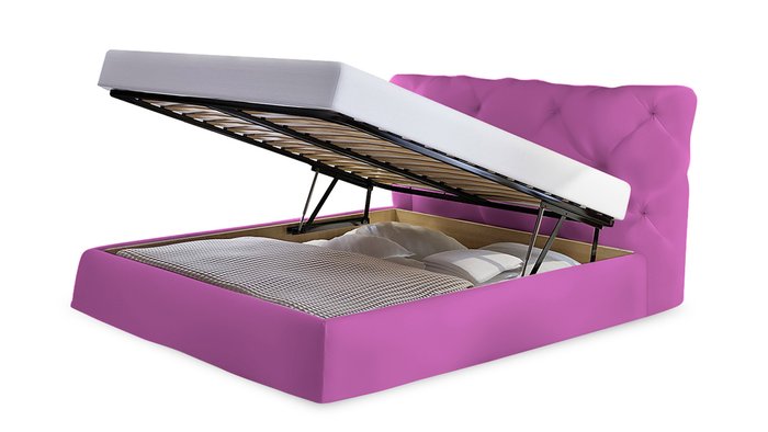 Кровать Тесей 140х200 фиолетового цвета - купить Кровати для спальни по цене 50100.0