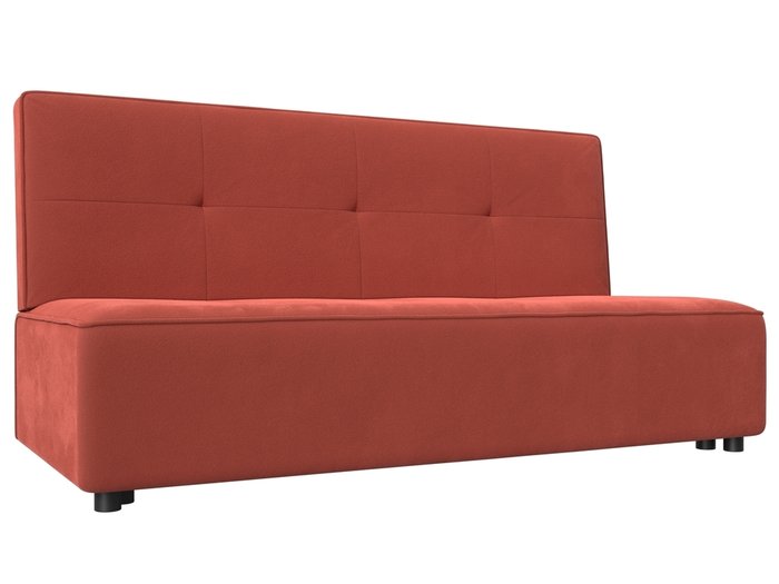 Прямой диван-кровать Зиммер кораллового цвета