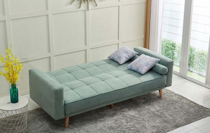 Диван-кровать Scandinavia бирюзового цвета - купить Прямые диваны по цене 40321.0
