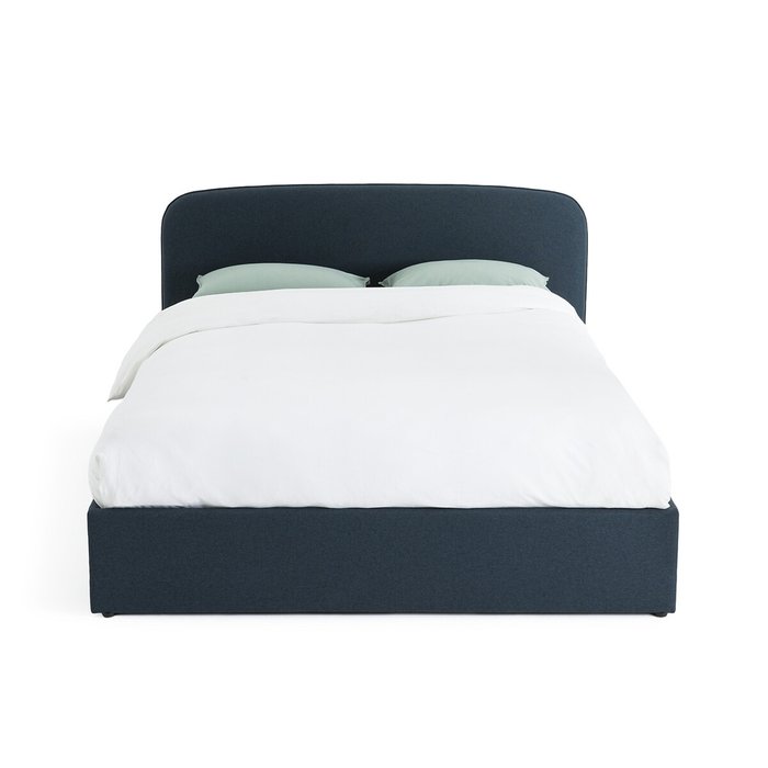 Кровать с подъемным механизмом Conto 140x190 синего цвета - лучшие Кровати для спальни в INMYROOM