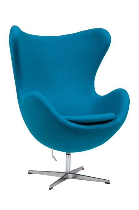 Кресло Egg Chair с кашемиром голубого цвета - купить Интерьерные кресла по цене 85000.0
