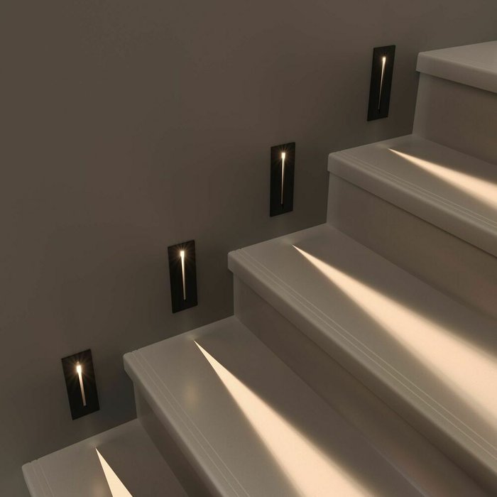 Подсветка для лестниц 40108/LED черный - купить Подсветка для лестниц по цене 3450.0