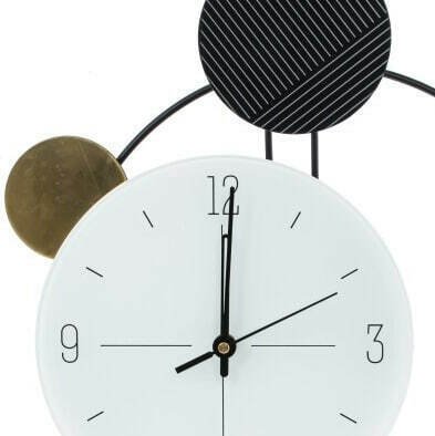 Часы настенные декоративные 37х70 черно-белого цвета - лучшие Часы в INMYROOM