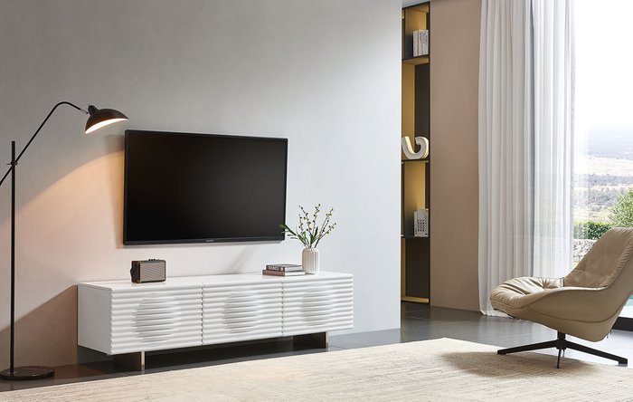 Тумба TV Anais белого цвета - купить Тумбы для ТВ по цене 117900.0