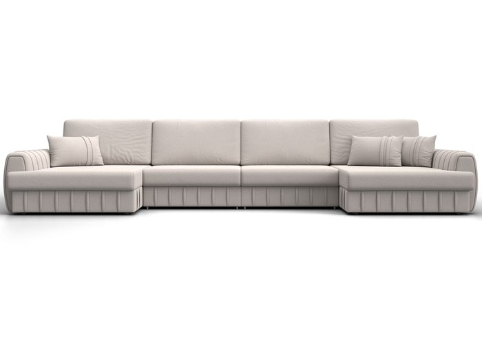 Угловой диван-кровать Лига 057 Лонг светло-бежевого цвета (замша) - купить Угловые диваны по цене 142990 Угловой диван-кровать Лига 057 Лонг светло-бежевого цвета (замша) - купить Угловые диваны по цене 142990