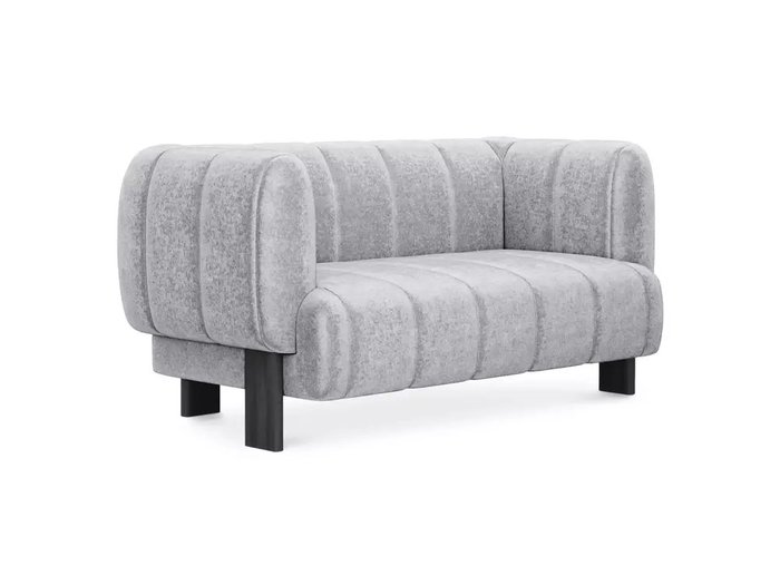 Диван Cassis М светло-серого цвета с черными ножками Диван Cassis М светло-серого цвета с черными ножками