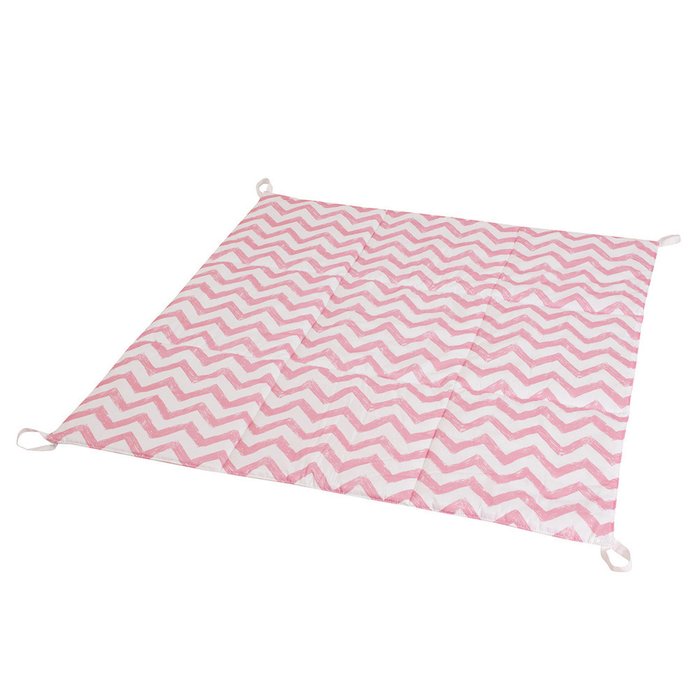 Стеганый игровой коврик Pink Zigzag  110х110 см