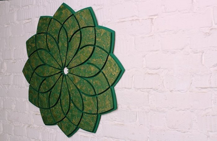 Панно "GREEN FLOWER" - купить Декор стен по цене 25000.0