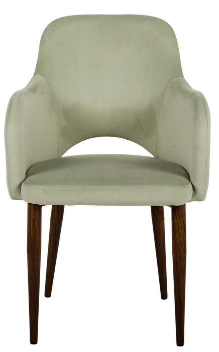 Стул-кресло Ledger светло-зеленого цвета - лучшие Обеденные стулья в INMYROOM