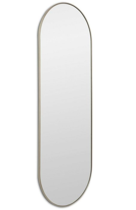 Настенное зеркало Kapsel XL S в раме серебряного цвета