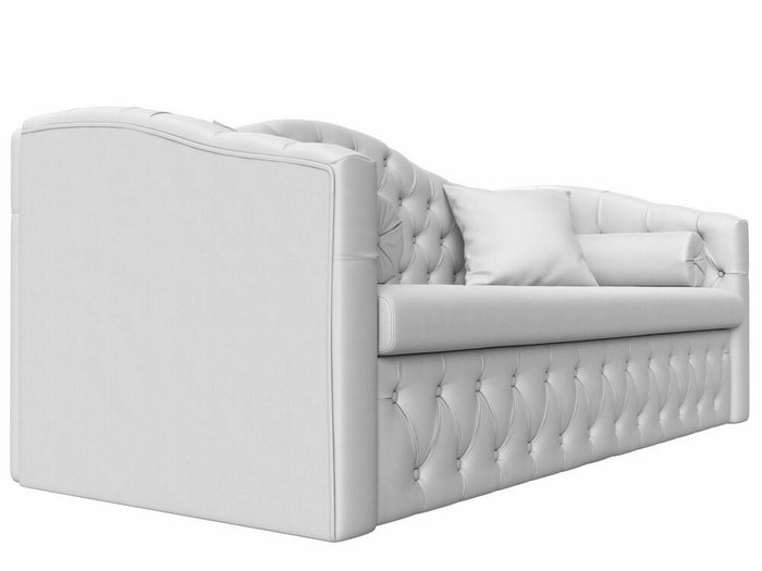 Прямой диван-кровать Мечта белого цвета (экокожа) - лучшие Прямые диваны в INMYROOM