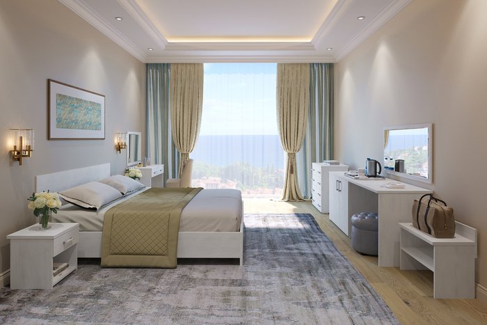 Кровать Виктория 180х190 белого цвета - лучшие Кровати для спальни в INMYROOM