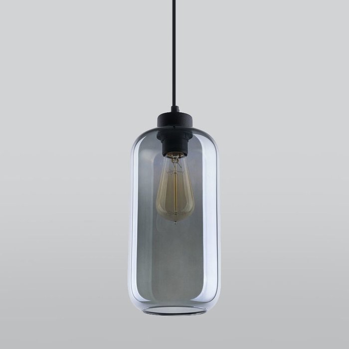 Подвесной светильник Marco со стеклянным плафоном серого цвета - купить Подвесные светильники по цене 10800.0